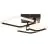 Brilliant Aydin Plafondlamp Aluminium Kunststof Mat Zwart Transparant 30W 4700lm - 830-870 CCT+RGB | Afstandsbediening Dimbaar